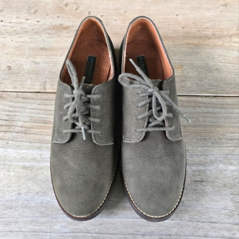 G.H. Bass & Co. 90's Classic Preppy Lace Up Oxford Flats 6.5M